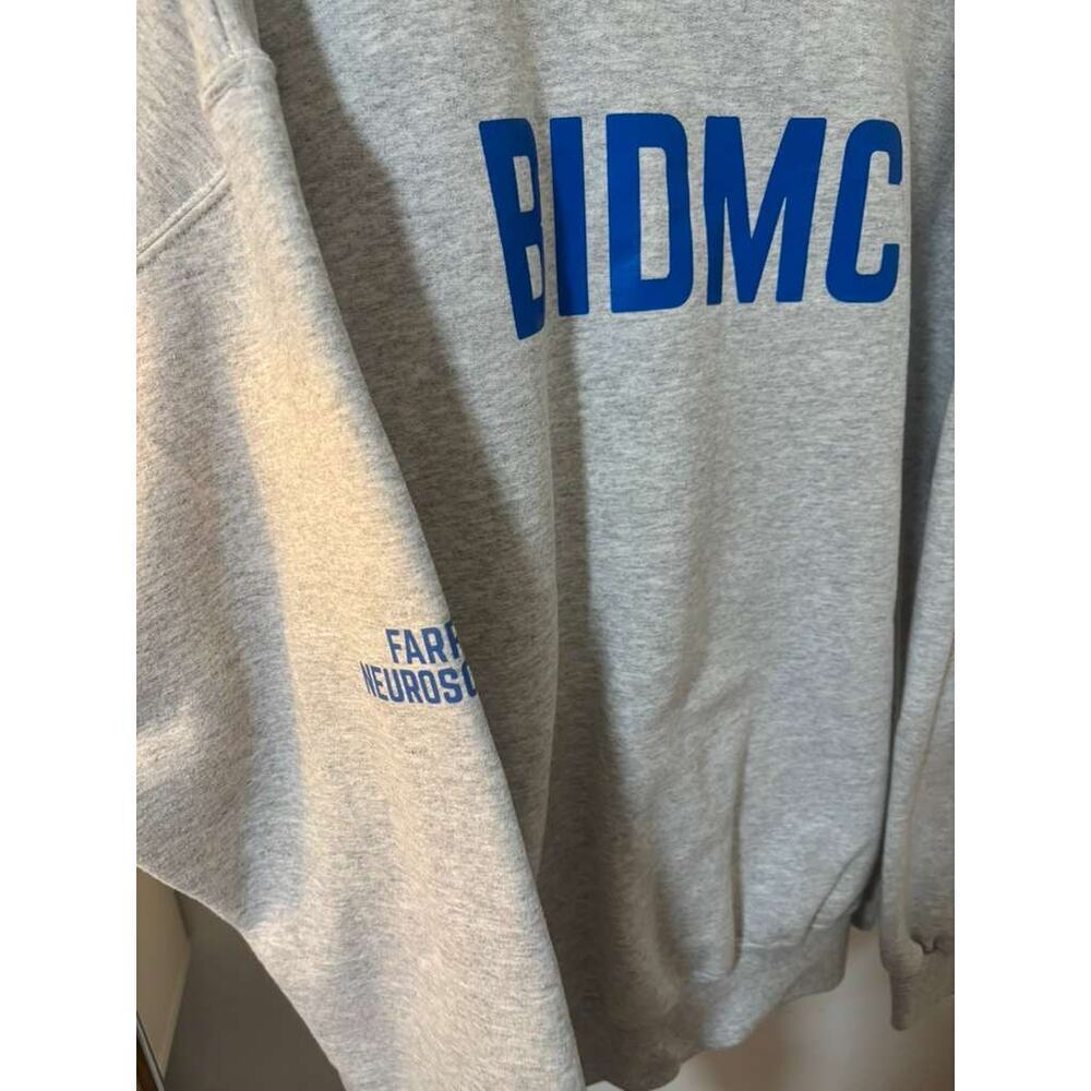 Champion BIDMC RN Sweatshirt XL Gray Pullover Crewneck Fleece Medical Nurse - Picture 6 of 7